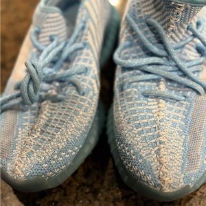 Blue adidas Yeezy shoes size 7